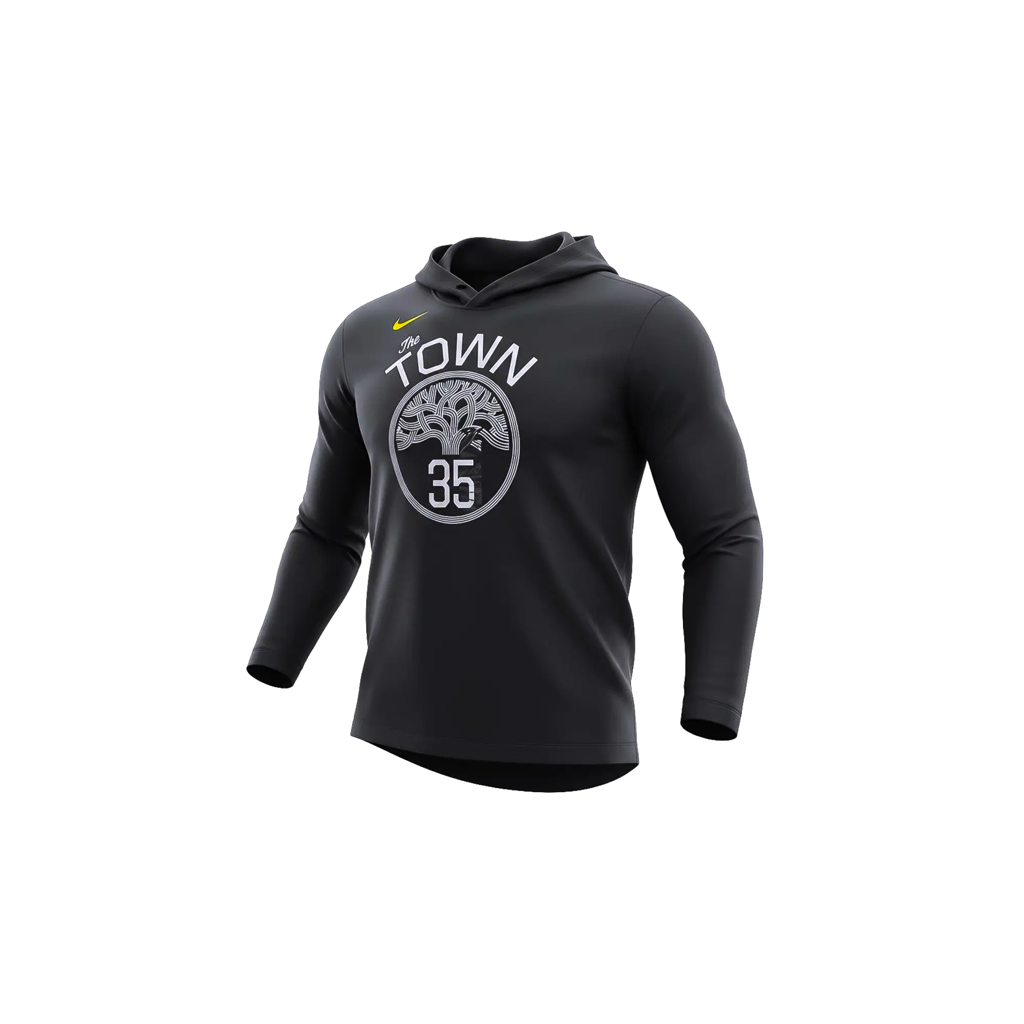 NBA GSW "The Town" Steph Curry Long Sleeve Hoodie "Black" BQ2042 013