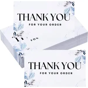 50 Pack Thank You Cards blank Thank You Card Thank You Notes Small Appreciation Cards Mini Thanks Greeting Cards for Supporting My Small Business Cards for Retail Store