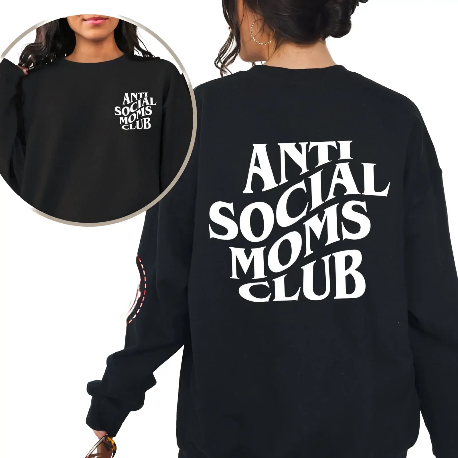 Anti Social Moms Club Sweatshirt, Antisocial Mom Sweatshirt, Mama Sweatshirt, Mothers Day Gift