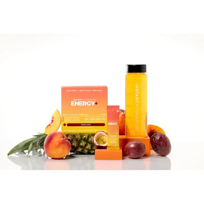 Instant Hydration, Energy + Electrolyte Drink Mix, Caffeine Free, Natural Energy + Hydration