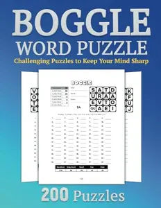 Boggle Word Puzzle: 200 Puzzles, Challenging Puzzles to Keep Your Mind Sharp.