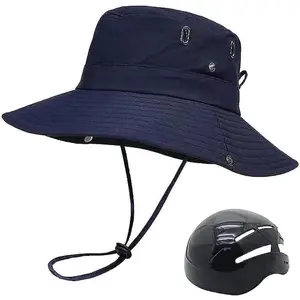 Cycling Helmet for Unisex Adults Bucket Hats with Bike Helmet Fashion Breathable Sunscreen Head Protection Bicycle Helmet Hats