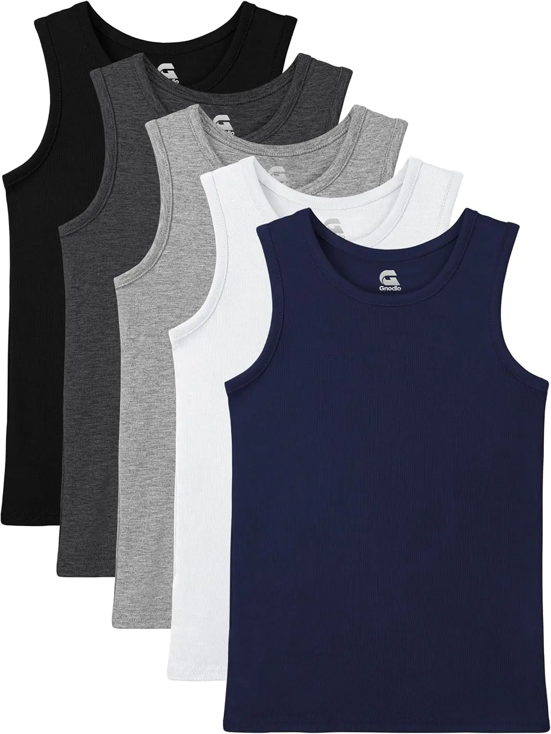 5 Pack Boys Tank Tops Boys Undershirts Kids Cotton Undershirts Tees Sleeveless Tank Tops Shirts for Kids YouthGift.