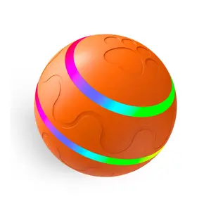 Smart Interactive Dog Toy Ball with LED Lights Automatic Random Moving & Bouncing Pet Ball for Aggressive Chewers USB Rechargeable & Safe Bite-Resistant Design Dog Tennis Ball Toy