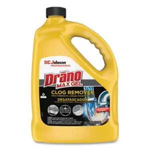 212 MAIN Max Gel Clog Remover - 128oz Drain Cleaning Solution, Fast-Action Gel Form, Bleach Scent, Household Soap-Clog Targeted Drain Unclogger