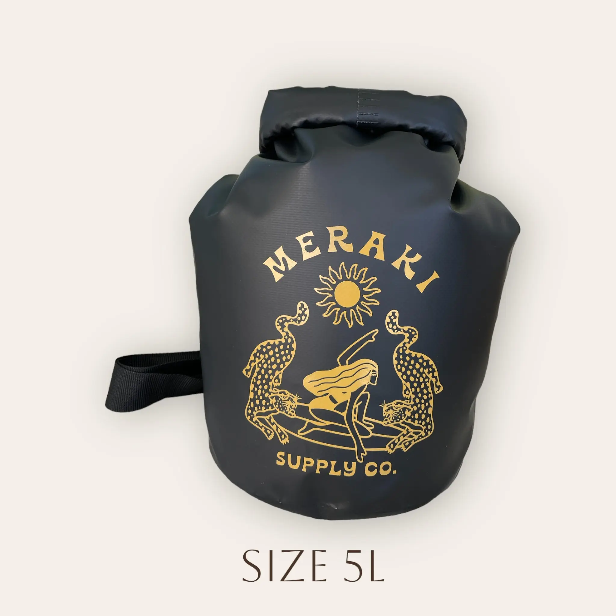 Jungle Dreams Black With Mustard Dry Bag Jungle Dreams Black With Mustard Dry Bag