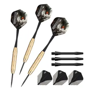 Fat Cat Warrior Steel Tip 18 Gram, Aluminum Dart Shaft Black, V-100 Flights Clear