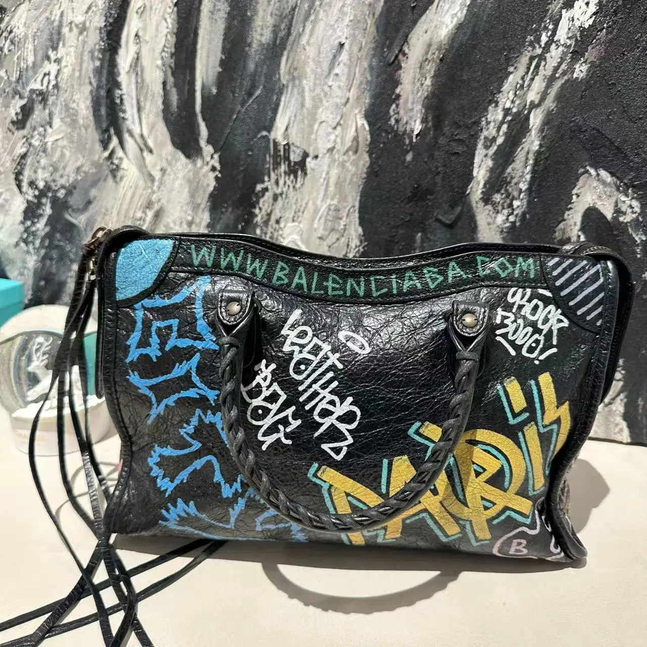 Pre-owned Balenciaga graffiti city s