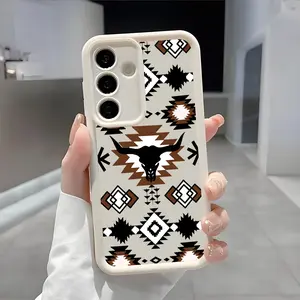 Vintage Western Cowboy Pattern Phone Case, Enhanced Camera Protection,Shockproof Skin-Friendly Touch Soft Cover foriPhone XS 11 12 13 14 15 16 17 Pro Max Plus Air E Samsung Galaxy 21 22 23 24 25 ULTRA FE Plus A Model series