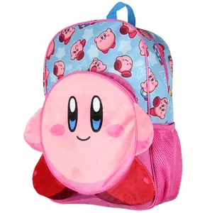 Nintendo 3-D Kirby Travel Backpack 16" Sublimated Print Bag Nintendo 3-D Kirby Travel Backpack 16" Sublimated Print Bag
