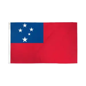 Western Samoa National Flag, 2x3ft Polyester Dye Sublimation Print Banner for Home, Festive Party Backdrops