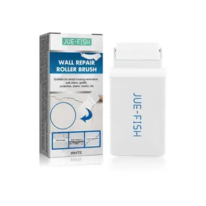 Jue-Fish Wall Repair Roller Brush White Paint for Renovation Moisture-Proof Crack & Graffiti Covering Safe Ingredients Long-Lasting Effect with Fragrance