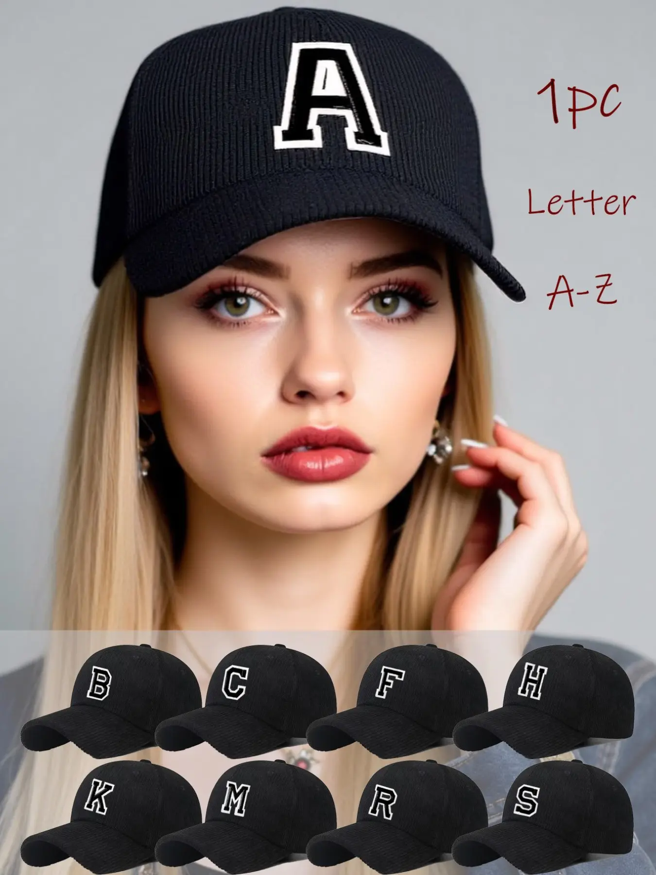 Men's and Women's Matching Baseball Cap, Casual Outdoor Hat - 26 Letter Denim Material - Breathable and Comfortable with Adjustable Strap - Outdoor Adventure Embroidered Sun Hat for Camping, Hiking and Fishing