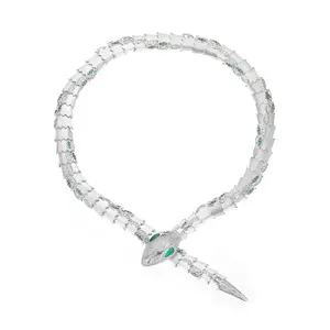 2021 summer 18K gold plated charm trendy serpentine necklace unique fancy bracelet  fine jewelry for woman's gif