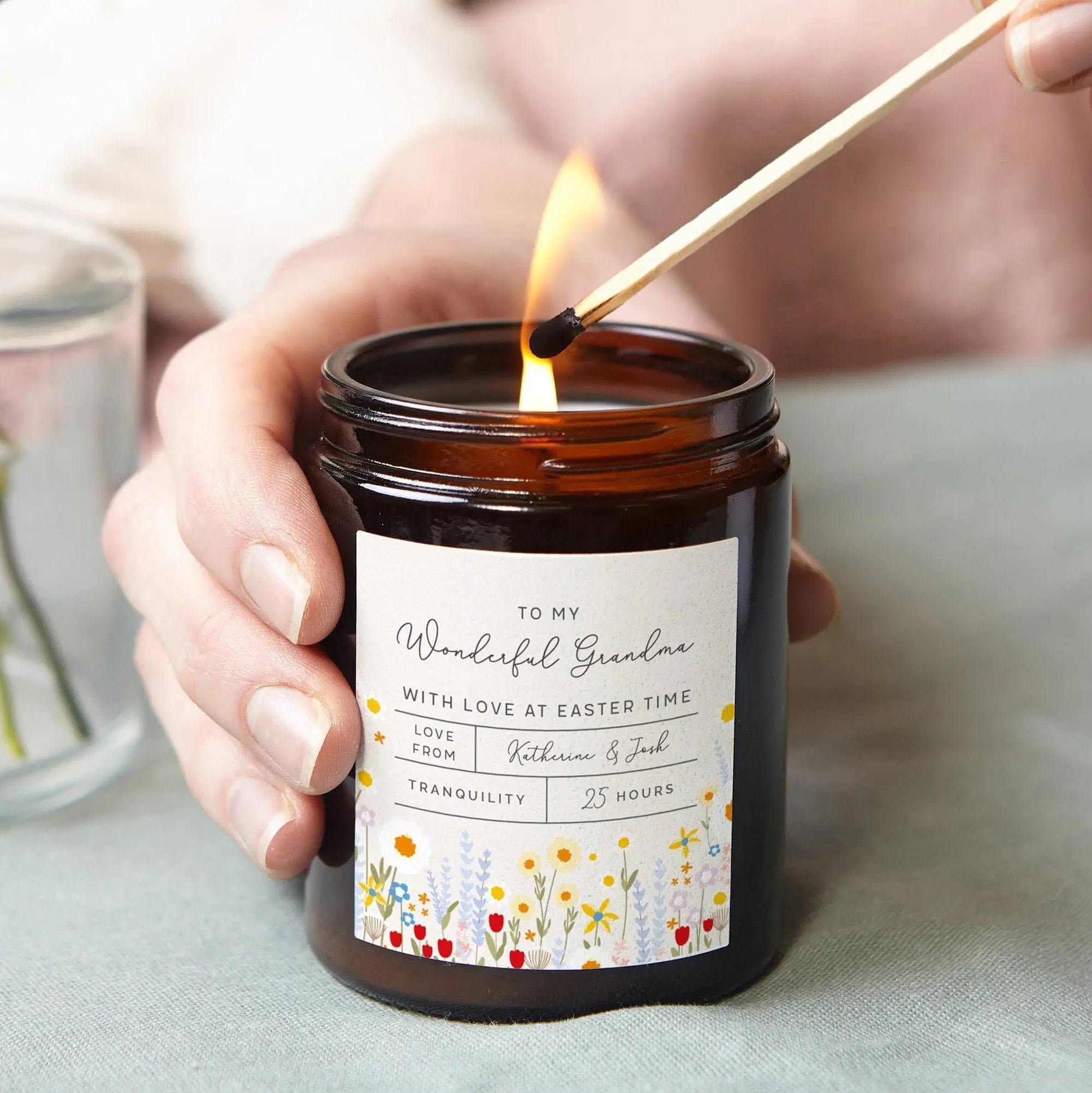 Easter Gift, Personalised Easter Gift Idea, Easter Candle Gift