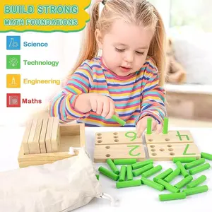 Montessori Wooden Counting Peg Board