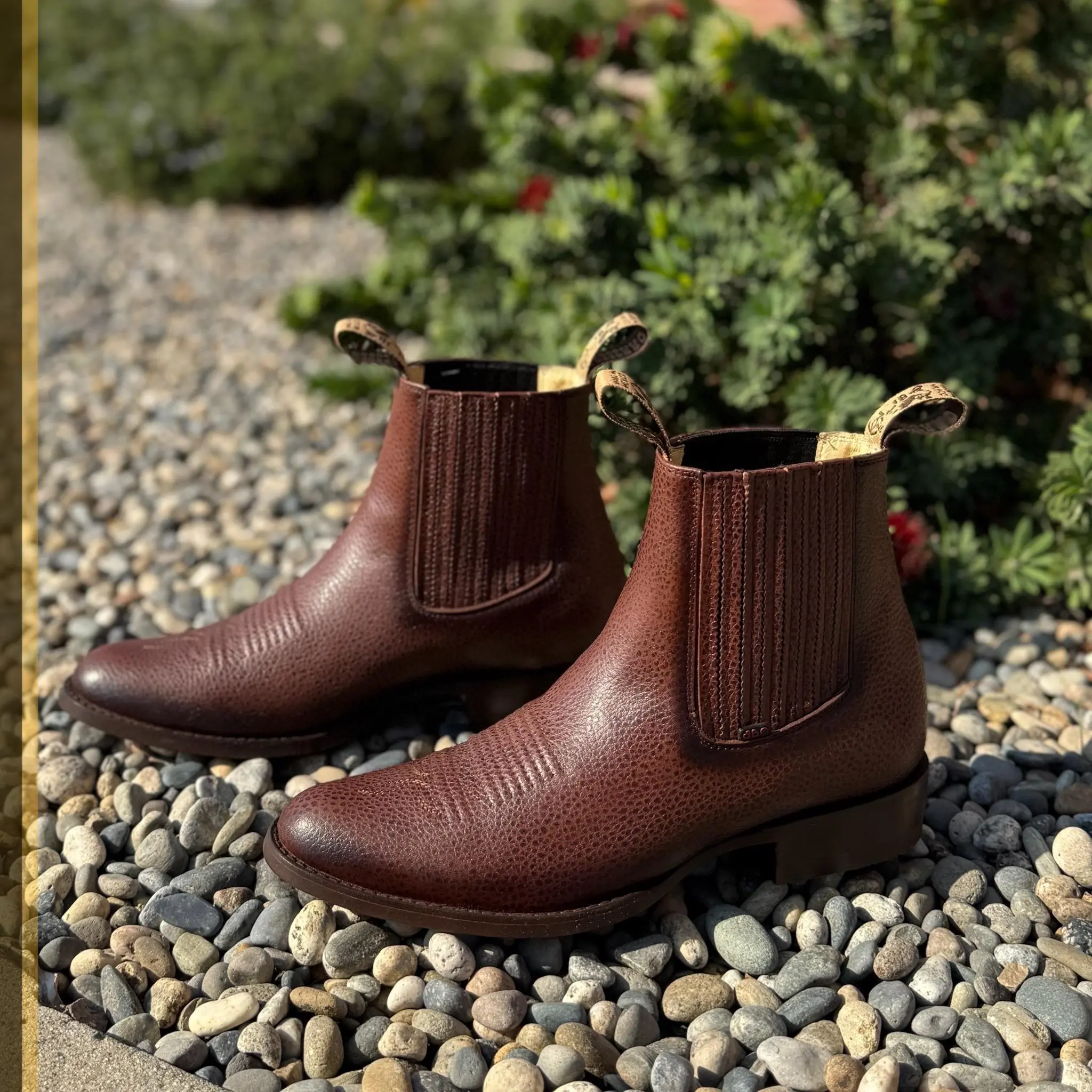 Botin Vaquero MOD_LUNAR Color  Tabaco c/ suela de Vaqueta & Premium Leather