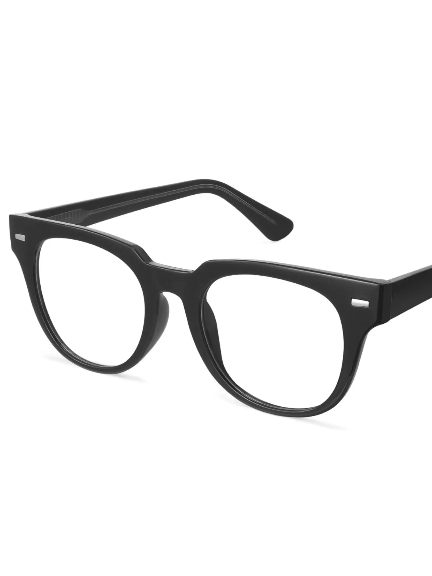 Fozono Vintage Thick Frame Glasses, Retro Square Eyeglasses for Women Men, Fashion Anti Blue Light Computer Glasses, Casual Stylish Glasses