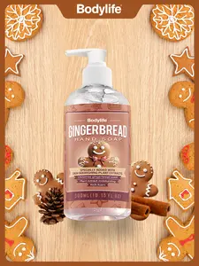 Bodylife Gingerbread Hand Soap 300ml – Gentle Cleansing & Moisturizing Formula Foam Moisture Nourishing Daily Smooth