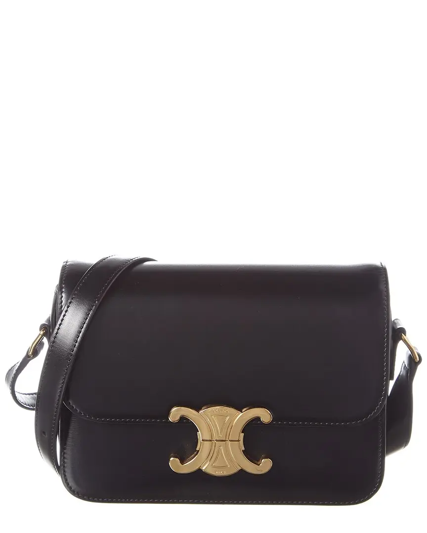 CELINE Teen Triomphe Leather Shoulder Bag