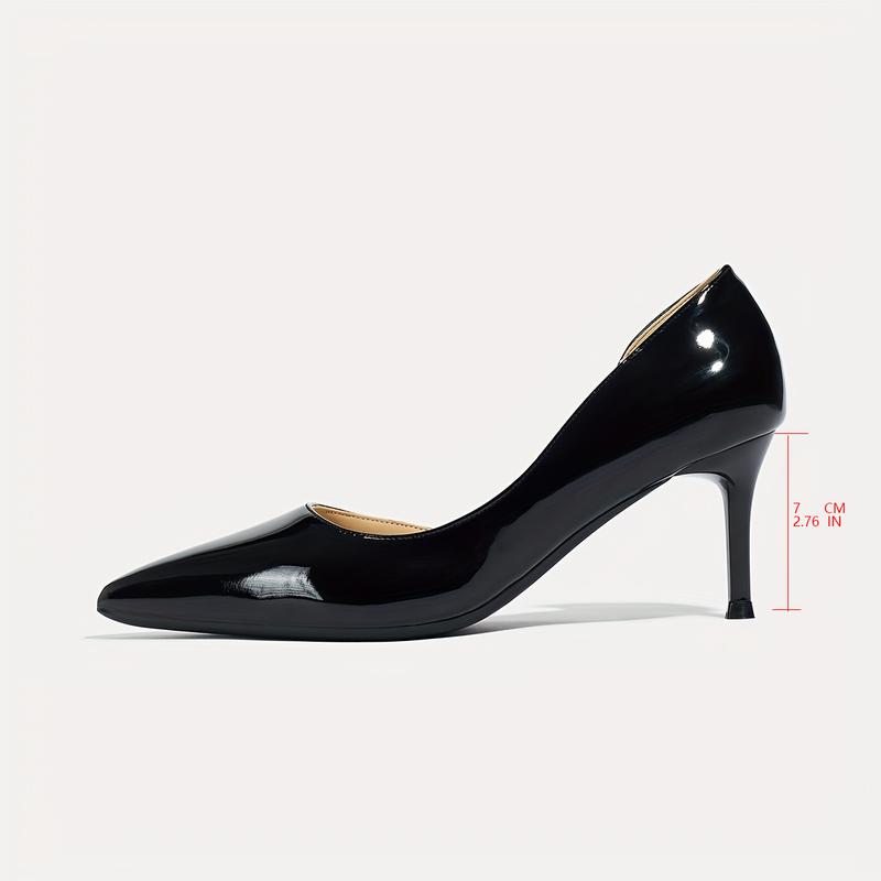 Comfortable, simple and elegant temperament women's singles shoes side empty slim heels women's high heels women's shoes