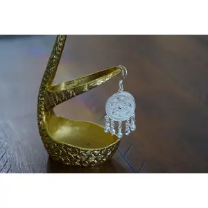 Mandala Charm 990 Fine Silver Dangle Earrings, Traditional Miao Silver Earrings, Disc Chandelier Earrings,Bohemian Statement Jewelry, Miao Silver Heritage, Ethnic Tribal Style Earrings, Silver Prom Earrings for Women, Gift for Women