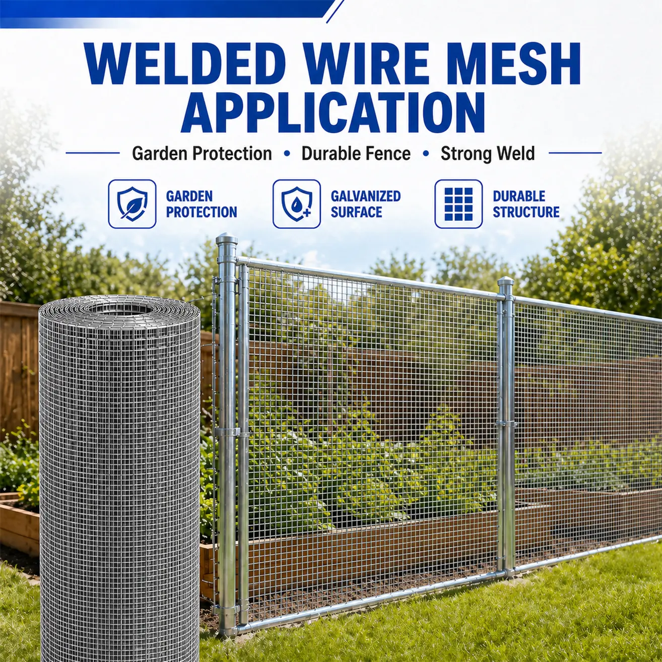 Heavy Duty Galvanized Welded Pest Control Wire - Rust-Proof Enclosure Fencing with Mouse Deterrents for Pet, Garden & Farm Use