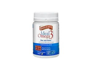 Barlean's Ideal Omega 3 Softgels - Orange Flavor Fitness Supplement