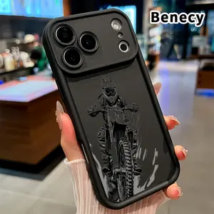 Phone Case for iPhone 17 Pro Max 16 Plus 15 14 13 12 11 Air E Dirt - bike Thrill Motocross Elixir Rider's Reverie Anti-Scratch Shockproof Soft Silicone Protective Cover