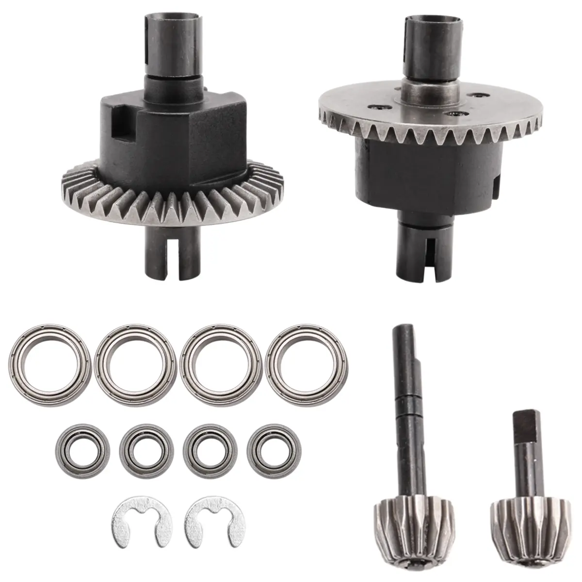 Differential Gear Upgrade Kit, Front & Rear Composite Drivetrain Parts, Stronger and More Durable for HSP Redcat Himoto Volcano EPX 1/10 RC Car, 1 * 02030 Drive Gear