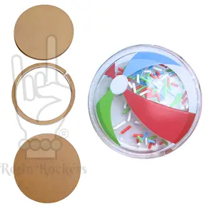 Beach Ball Snow Globe Shaker Blank Kit