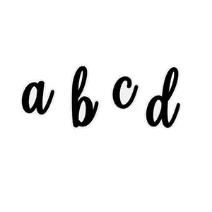 Lowercase Script Bulletin Board Letters - 70 Pc.