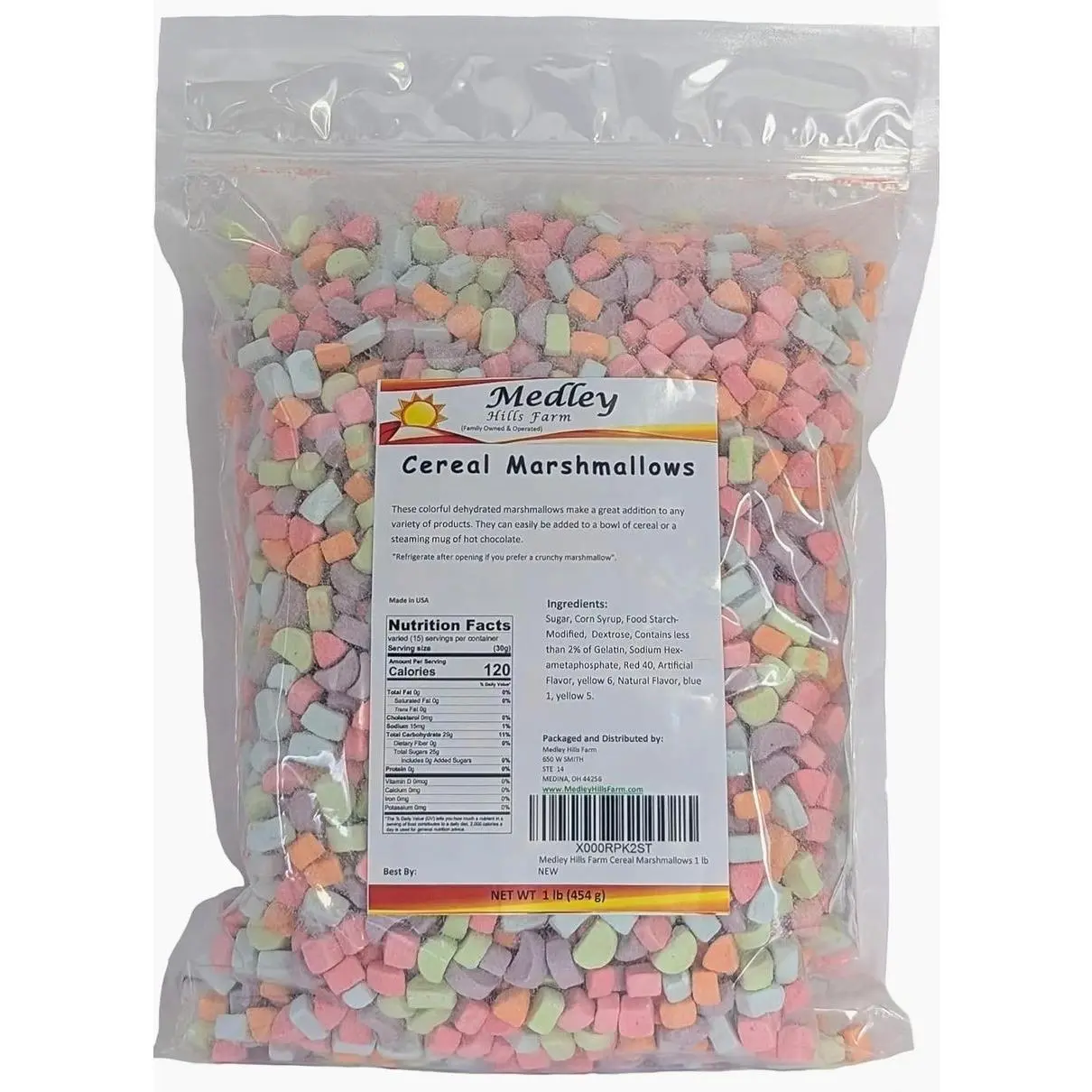 Medley Hills Farm Dehydrated Cereal Marshmallows 1 lb