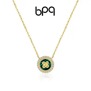 Bpq button pendant necklace S925 silver luxury fashion exquisite design does not fade necklace