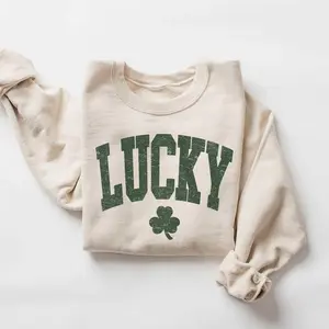 Lucky Shamrock Sweatshirt, Cute Shamrock Shirt, Happy St Patricks Day Shirt, St Pattys Day Outfit, Irish Lucky Day Shirt, St Patricks Day Gift, Unisex Casual Holiday Gift for Men Women