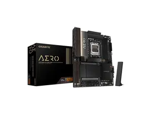 GIGABYTE X870E AERO X3D DARK WOOD AMD AM5 ATX Motherboard, Support Ryzen 9000/8000/7000 Series, DDR5, 16+2+2 Power Phase, 4x M.2, PCIe 5.0, USB4, WIFI7, Dual 5GbE, EZ-Latch, 5-Year Warranty