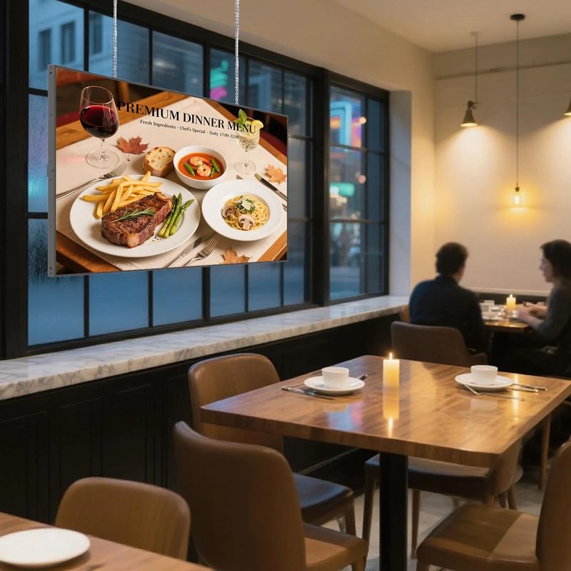 Window Digital Signage 32"LCD Screen, 1000nits High Brightness Digital Signage And Displays, Android OS with HDMI in, Publishing Content with U-Disk/APP/CMS