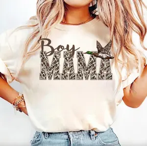 Camo Boy Mama Tshirt or Sweatshirt, Boy Mama Duck Hunting Shirt, Duck Camo Shirt, Camo Mama Hoodie, Old School Camo Shirt, Hunting Season Gift For Mom