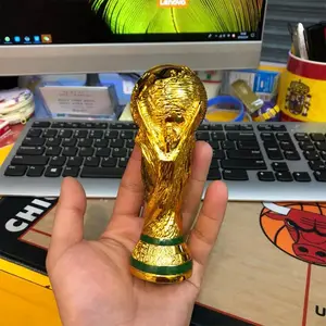 Resin Football Trophy Statue, 3D Collectible Soccer Decor, Durable Desk Ornament, Ideal for Sports Room, Fan Collection, Birthday Party Gift