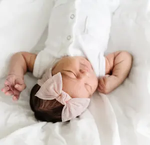 Baby Bling® Itty Bitty Knot small soft nylon bow headband