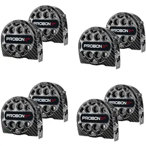 PROBON 8-Pack Tape Measure, 25FT/7.5M Stainless Steel Retractable Measuring Tape, Washable Anti-Fall with Manual Lock, Portable Hand Tool for Home, Office & Construction