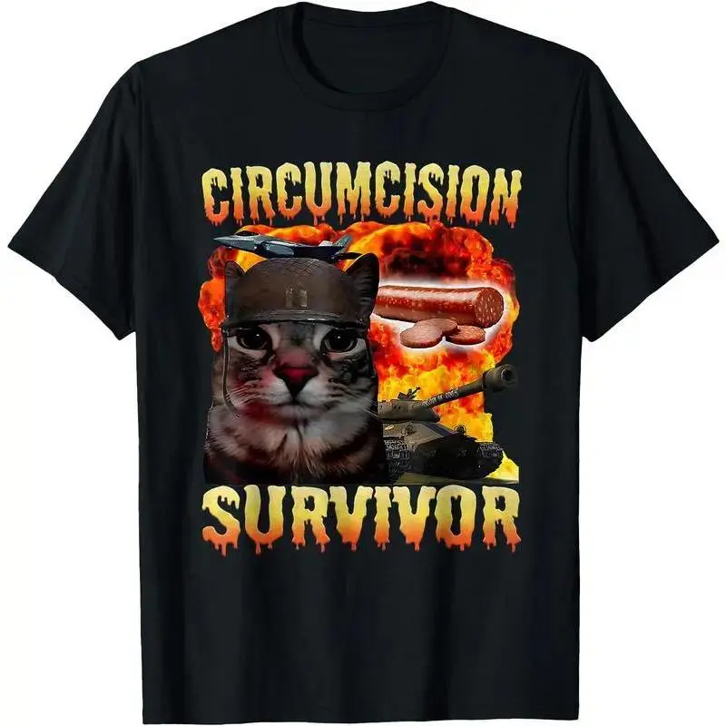 Vintage Irony Cat Meme Graphic Tee | Retro Oddly Specific Aesthetic T-Shirt | Heavyweight 100% Cotton Funny Slogan Top | Trendy Brainrot Relaxed Fit Apparel | Soft Unique Sarcastic Gift | Chic Urban Streetwear | Daily Humor Outfit