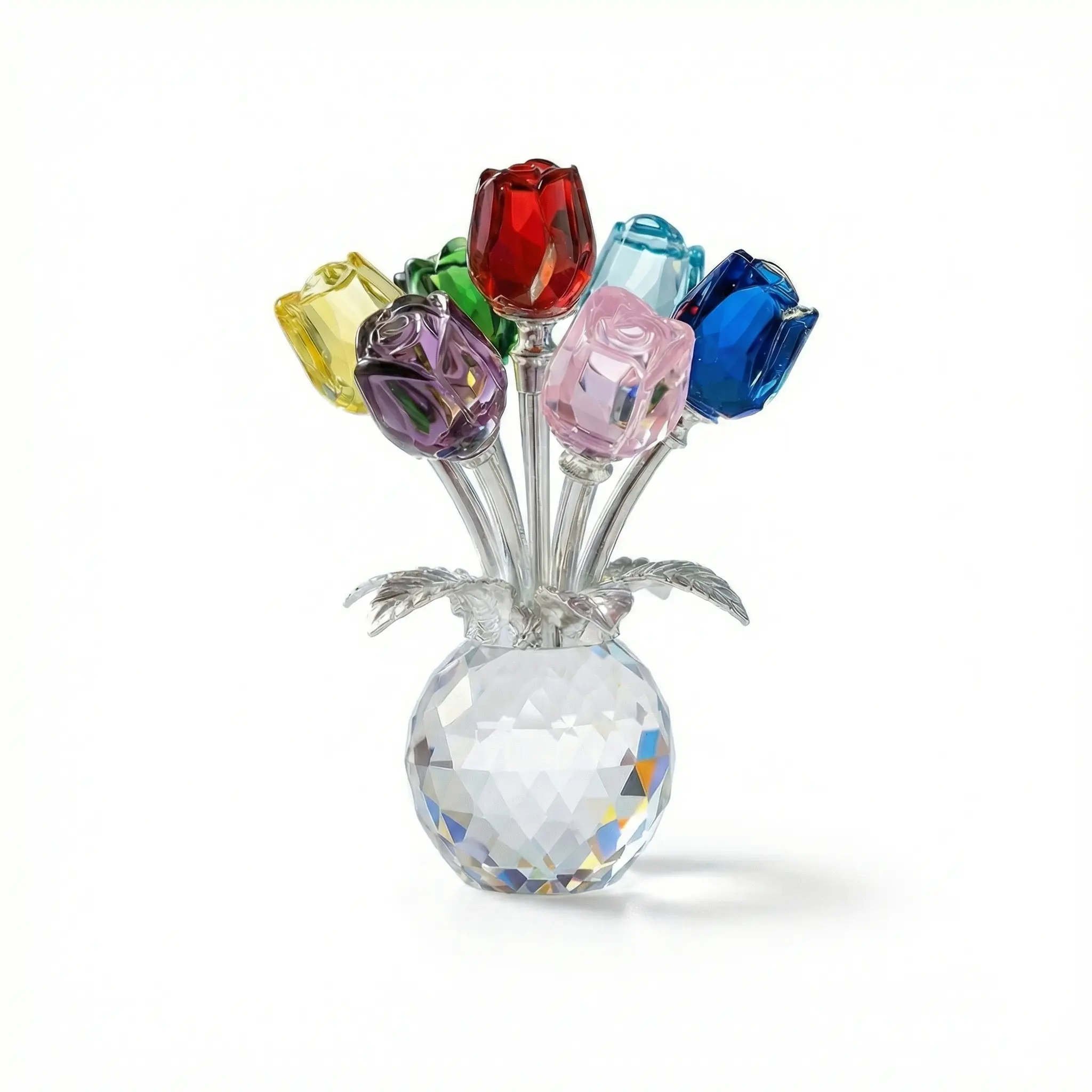 Glitter Crystal Forever Roses Bouquet, Home Decor Accessory Ornaments, Romantic GF Gift for Sisters Glitter Crystal Forever Roses Bouquet, Home Decor Accessory Ornaments, Romantic GF Gift for Sisters