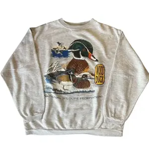 Vintage 90s NATIONAL WILDLIFE FEDERATION Wood Duck T-shirt, Hoodie and Sweatshirt Casual Cotton