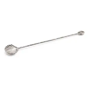 Silver Prickly Cockle & Cowrie Cocktail Stirrer