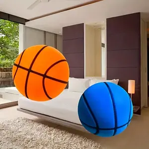 Silent Basketball, 1 Count Foam Basketball for Indoor Training, No Coating High-density Foam Ball, Low Noise Basketball Suitable for Various Indoor Activities, Sports Ball