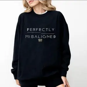 Perfectly Misaligned Sleep Token T-Shirt Sweatshirt Hoodie, Sleep Token Band Logo Shirt, Band Merch 80s Casual Vibrant Colors Unique Design Streetwear H Cotton Fabric Womenswear