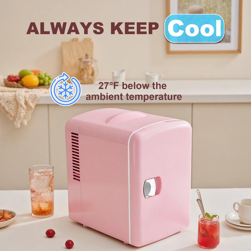 iceBLUE Skin Care Mini Fridge 4 L 6 Cans Compact Thermoelectric Cooler and Warmer Refrigerator for Cosmetics Drinks in Office Dorm Car Multi-Color Options skincare mini  brands  fridge Portable chilled organ iza do