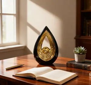 Decorative Home Decorative Art Ceramic Sculpture - Modern Abstract Style, Suitable for Study, Office, Living Room and Home Decoration