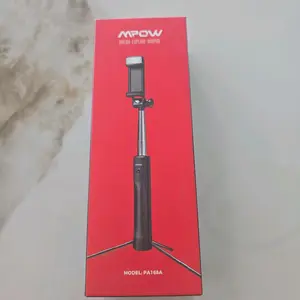 Warrenty 62'' Adjustable Phone Tripod & Selfie Stick with Bluetooth Remote Universal Mount for iPhone Android and Cameras 360° Swivel Design 2-in-1 Functionality Wireless Extendable Smartphone Cellphone